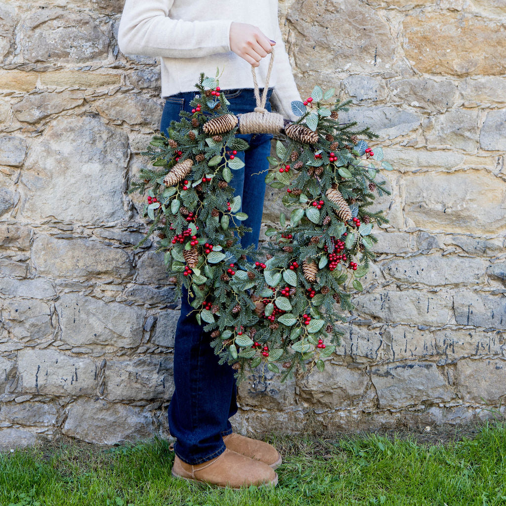 large red berry wreath