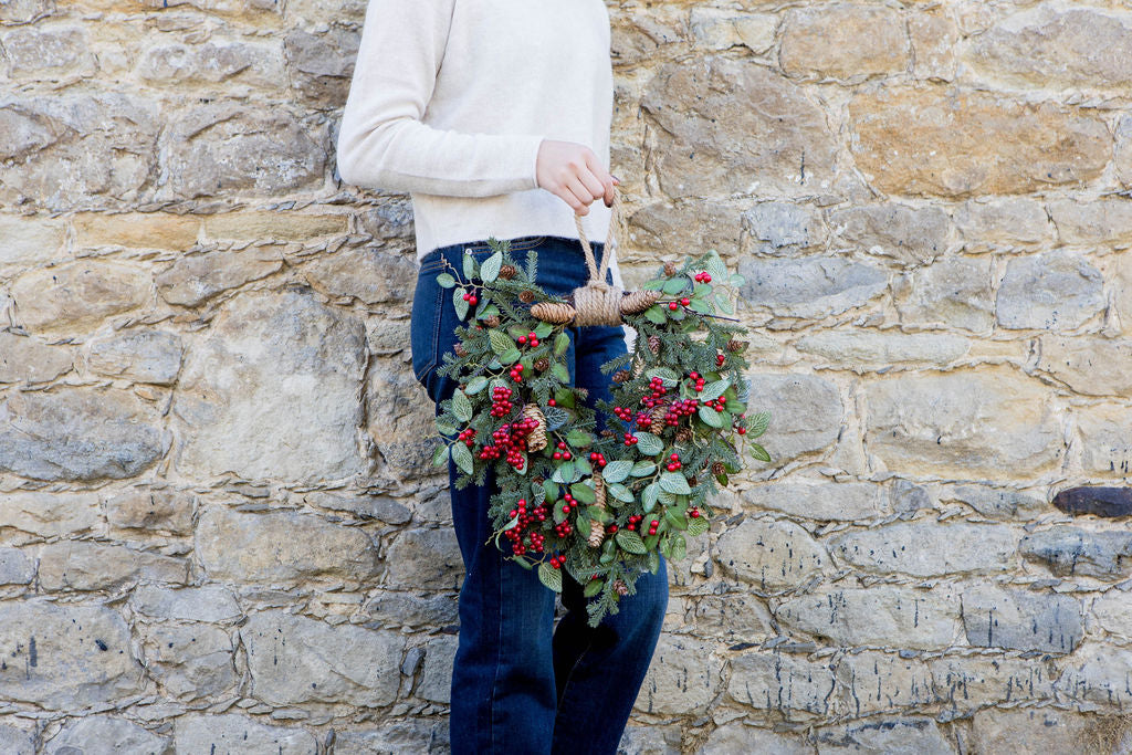 red berry wreath