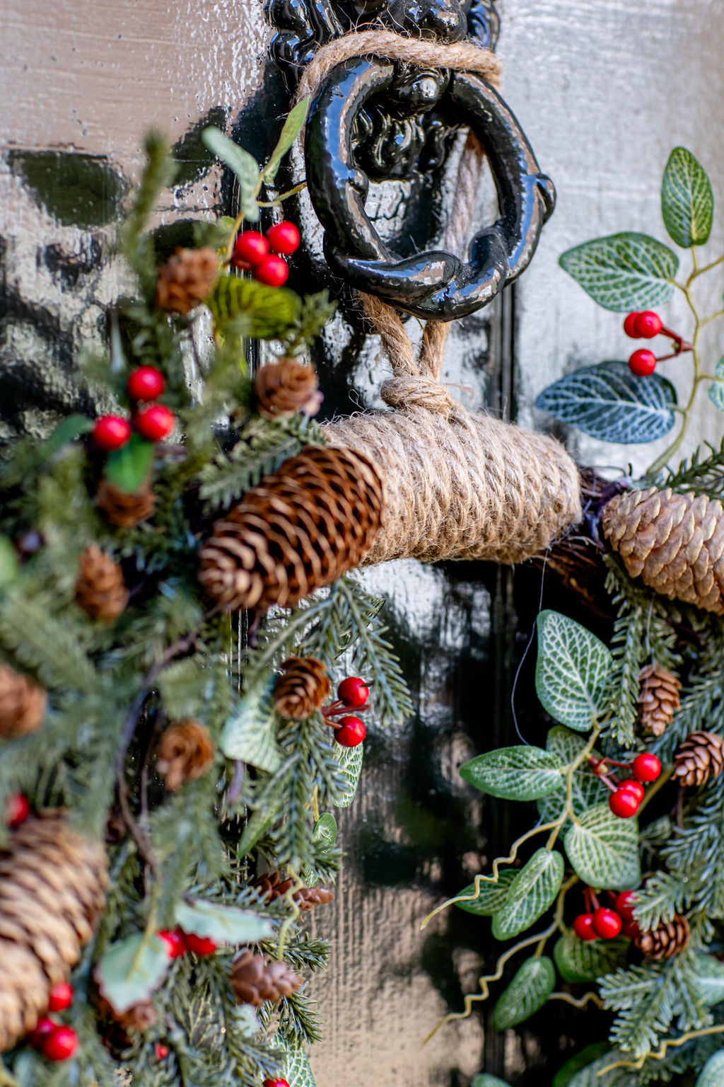 large red berry wreath