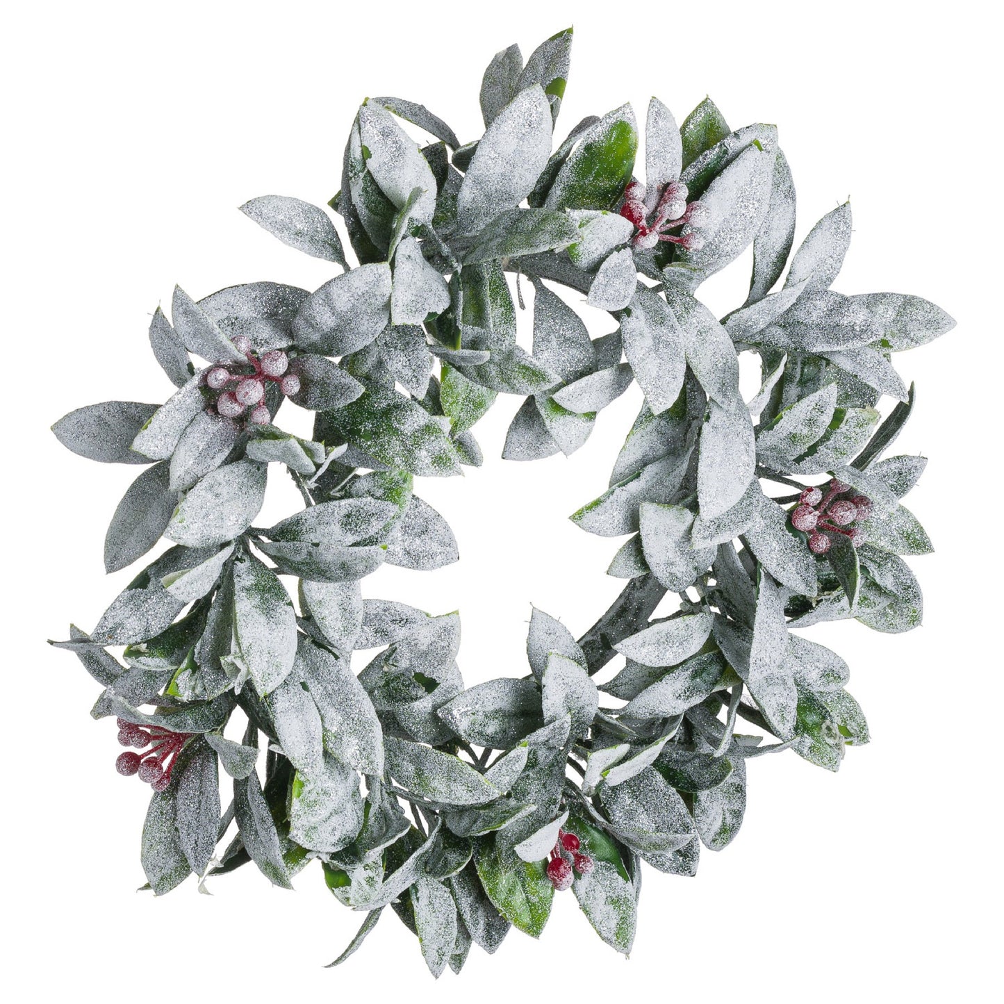 Large Frosted Candle Wreath