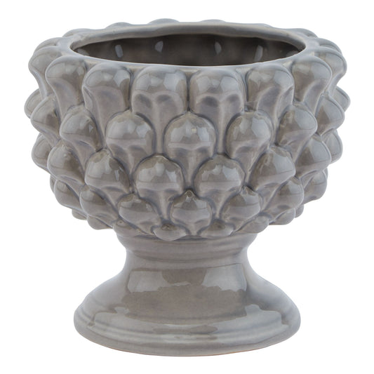 Ceramic Artichoke Bowl On Stem