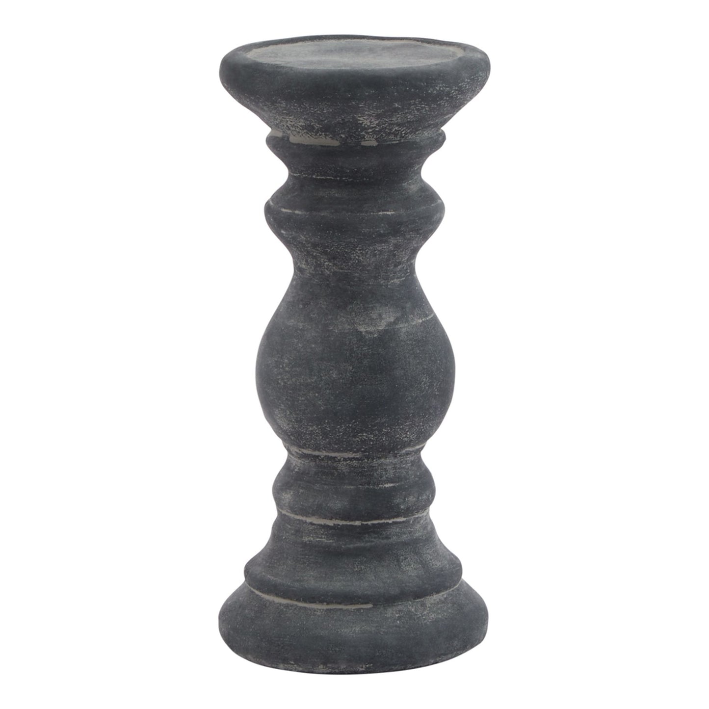 Amalfi Small Grey  Column Candle Holder