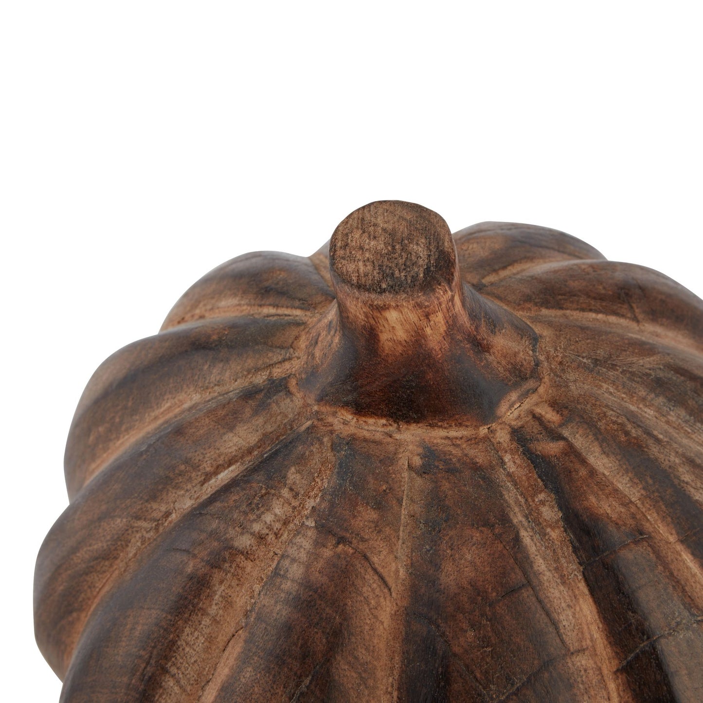 Natural Wooden Squat Pumpkin