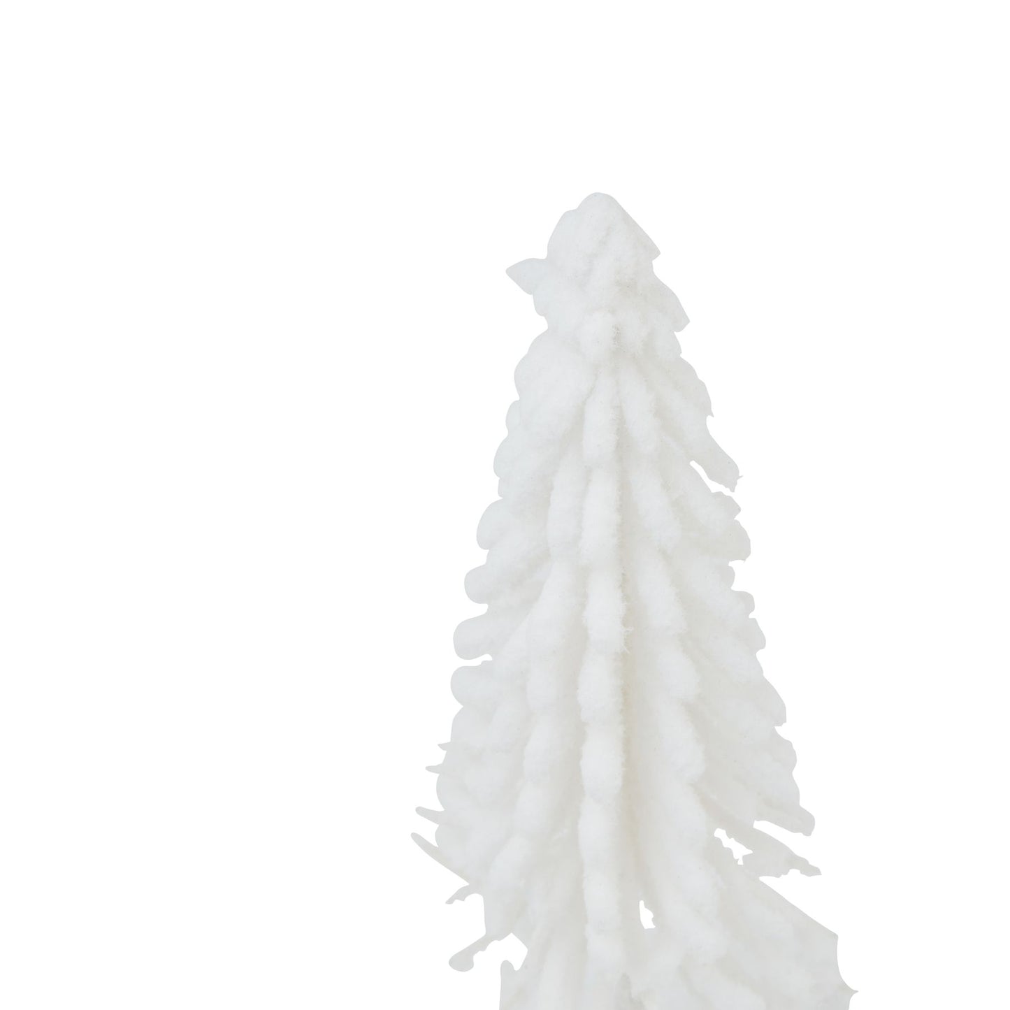 Medium White Snowy Tree In Wood Log