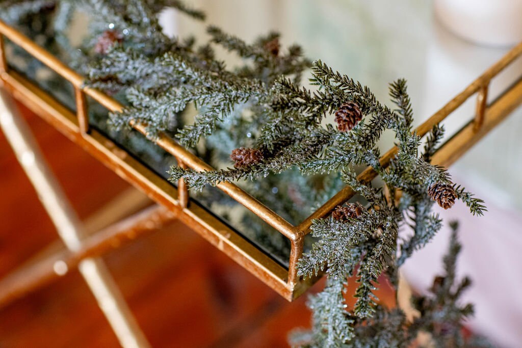 frosted pine garland