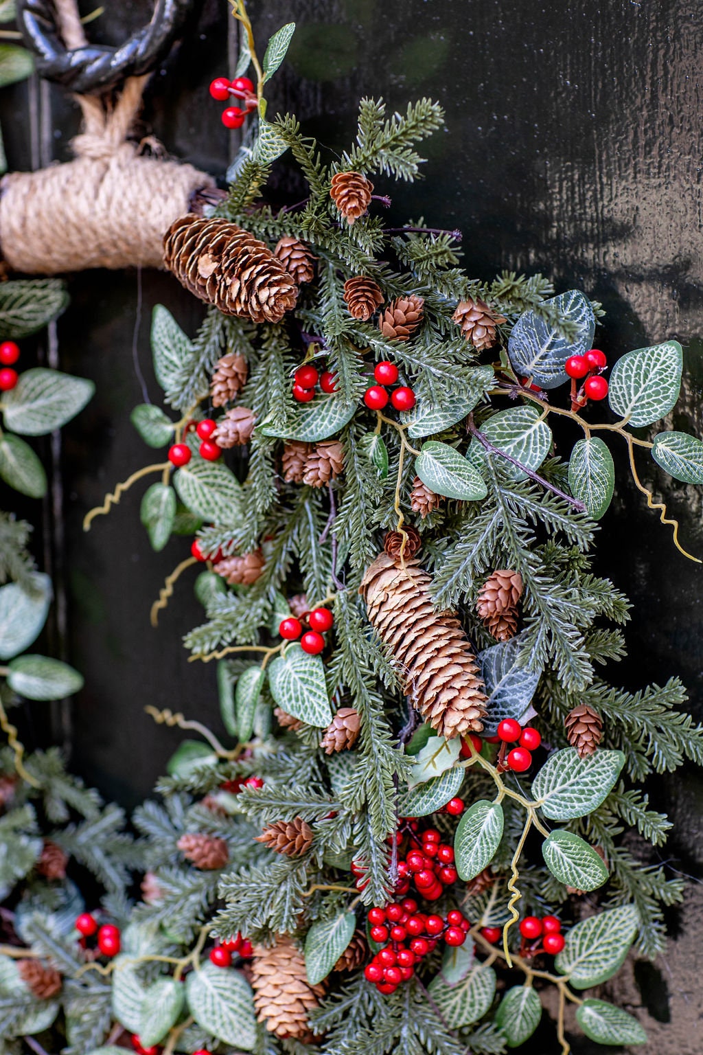 large red berry wreath