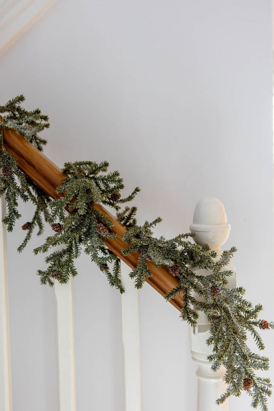 frosted pine garland